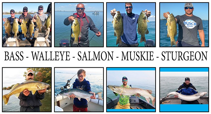Lake St. Clair Fishing Bass Walleye Salmon Muskie Sturgeon