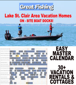 calendar lake st clair cottage house rentals 2022