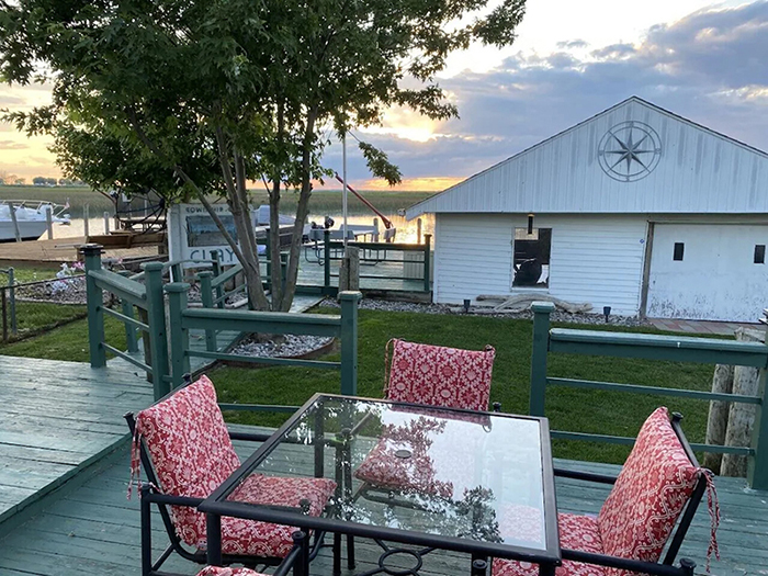Starboard Lodge Back Deck Clay Township